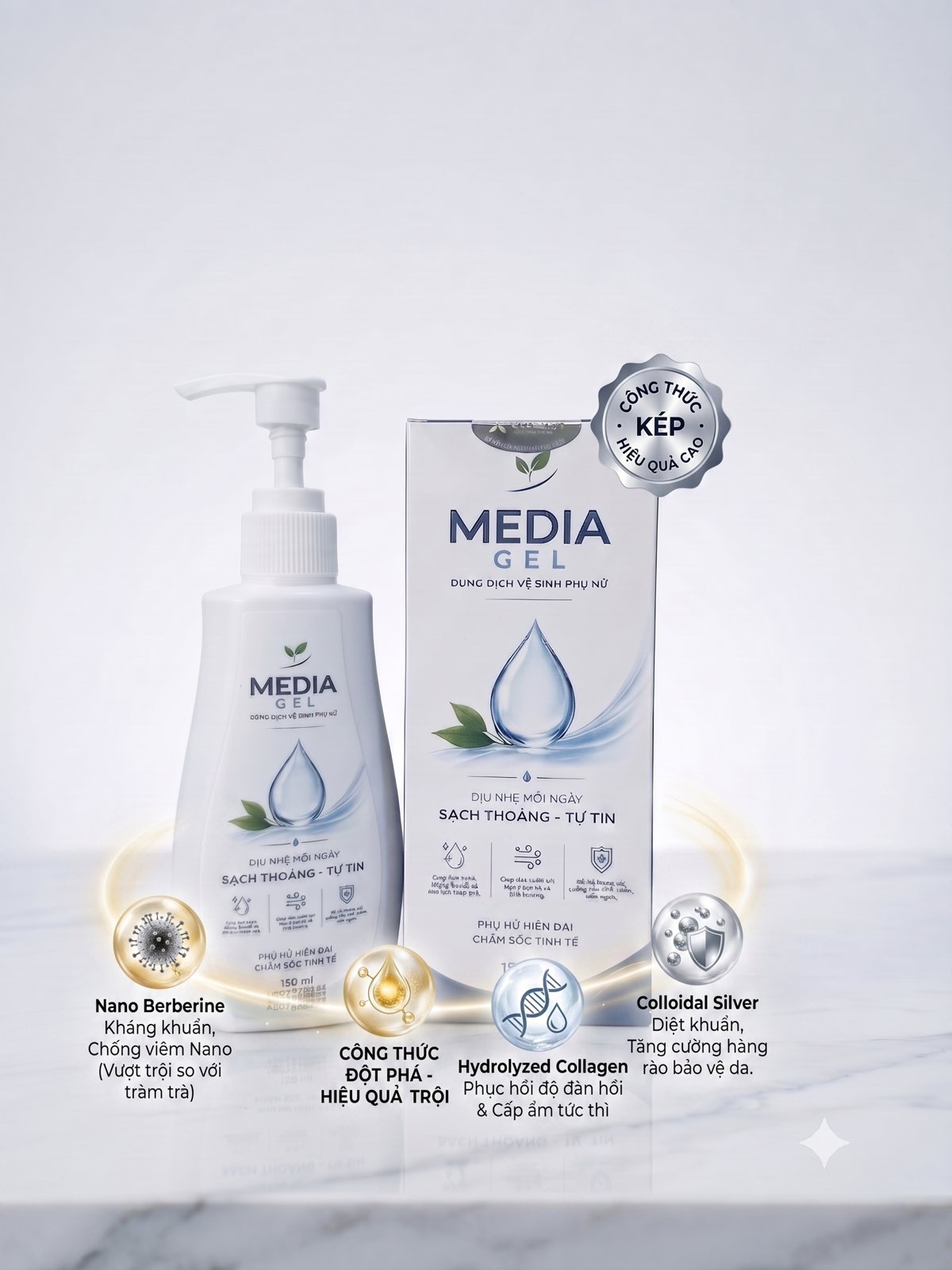 Media Gel — Dung dịch vệ sinh phụ nữ 150ml